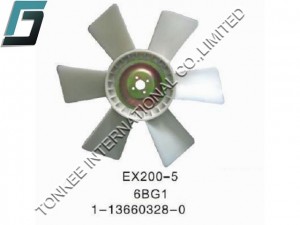 EX200-5 ENGINE FAN BLADE, EX200-1 FAN, 6BG1 ENGINE FAN, 1-13660328-0