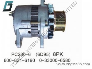 PC200-6 alternator