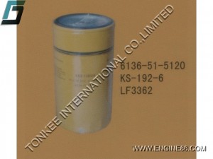 6136-51-5120, LF3362, KS-192-6, oil filter S6D105